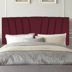 Painel Estofada Bélgica 160cm Queen Suede Bordo - D A Decor
