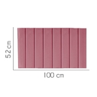 Painel Estofada Carla 100cm Solteiro Suede Rosa - D A Decor