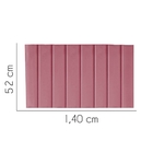 Painel Estofada Carla 140cm Casal Suede Rosa - D A Decor