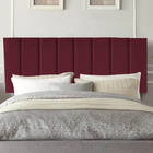 Painel Estofada Carla 160cm Queen Suede Bordo - D A Decor