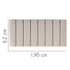 Painel Estofada Carla 195cm King Courino Bege - D A Decor