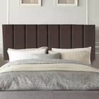 Painel Estofada Carla 195cm King Courino Marrom - D A Decor