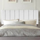 Painel Estofada Carla 90cm Solteiro Courino Branco - D A Decor