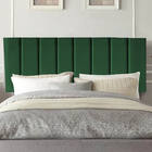 Painel Estofada Carla 90cm Solteiro Suede Verde - D A Decor
