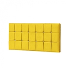 Painel Estofada Espanha 160cm Queen Strass Suede Amarelo - D