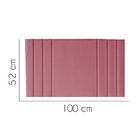 Painel Estofada Grécia 100cm Solteiro Courino Rosa - D A Decor