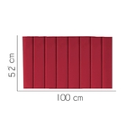 Painel Estofada Líbia 100cm Solteiro Suede Vermelho - D A Dec