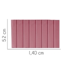 Painel Estofada Líbia 140cm Casal Suede Rosa - D A Decor