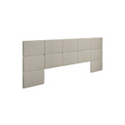 Painel Estofado Casal San Miguel Com 12 Módulos Rufato