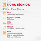 Painel Estofado Casal San Miguel Rufato