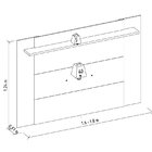 Painel Extensível Para Tv 55 Polegadas Tulum Linea Brasil Nat