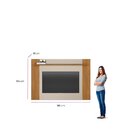 Painel Extensível Para Tv 55 Polegadas Tulum Linea Brasil Nat