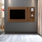 Painel Extensível Para Tv Areta Com Prateleiras E Frisos Caie