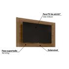 Painel Extensível Real Para Tv De Até 65 - Carvalho/off Whi