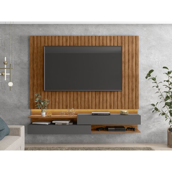 Painel Felix 170cm Para Tv Até 75 Polegadas Freijó/cinza Urba