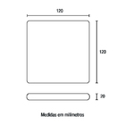 Painel Flameless Led 17w 84723004 Blumenau Branco