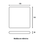 Painel Flameless Led 17w 84724104 Blumenau Branco