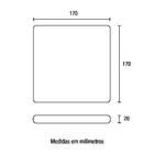 Painel Flameless Led 24w 84744104 Blumenau Branco