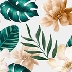 Painel Folhagem - Fd Folhagem Champagne 3x2,5m (lxa)