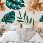 Painel Folhagem - Fd Folhagem Champagne 3x2,5m (lxa)