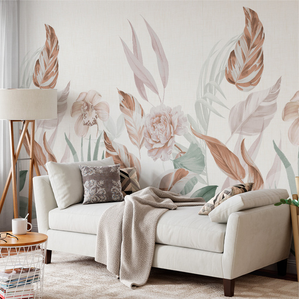 Painel Folhagem - Fd Folhagem Exotics 3x2,5m (lxa)