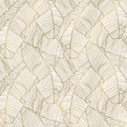 Painel Folhagem - Fd Folhas De Bananeira Gold 3x2,5m (lxa)
