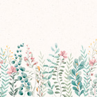 Painel Folhagem - Fd Jardim Aquarela 3x2,5m (lxa)