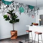 Painel Folhagem - Fd Jardim Pendente Oriental 3x2,5m (lxa)