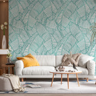 Painel Folhagem - Folhas De Bananeira Tiffany Gold 3x2,5m (lx