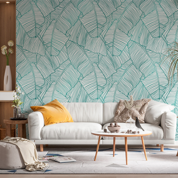 Painel Folhagem - Folhas De Bananeira Tiffany Gold 3x2,5m (lx