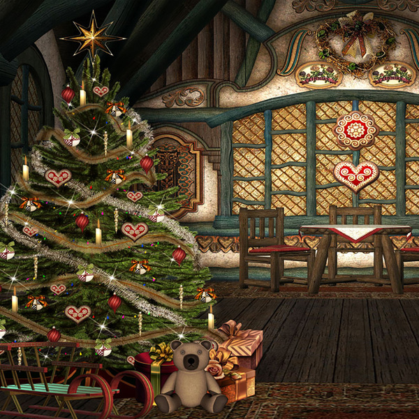 Painel Fotográfico Backdrop Mesa De Natal 1.5x1.5mp1711