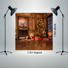 Painel Fotográfico Backdrop Sala Lareira Natal 1.5x1.5mp1723