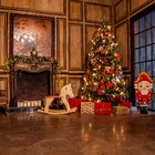 Painel Fotográfico Backdrop Sala Lareira Natal 1.5x1.5mp1723