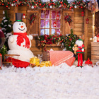 Painel Fotográfico Helanca Boneco De Neve Janela 1.5x1.5mp1696