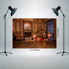 Painel Fotográfico Helanca Sala Lareira Natal 2.2x1.5mp1762