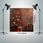 Painel Fotográfico Infantil Árvore Natal Rustica 1.5x1.5mp1692