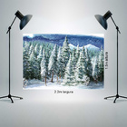 Painel Fotográfico Infantil Árvores Neve 2.2x1.5mp1729
