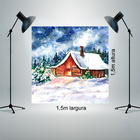 Painel Fotográfico Infantil Casa Natal Pintado 1.5x1.5mp1701