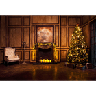 Painel Fotográfico Infantil Sala Com Lareira Natal 2.2x1.5mp1