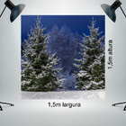 Painel Fotográfico Infantil Tres Árvores Natal 1.5x1.5mp1725