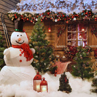 Painel Fotográfico Newborn Boneco Natal 1.5x1.5mp1698