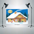 Painel Fotográfico Newborn Casa De Doces Natal 2.2x1.5mp1737