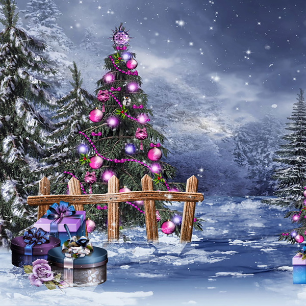 Painel Fotográfico Newborn Noite Estrelada Natal 1.5x1.5mp1715