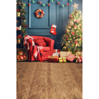 Painel Fotográfico Newborn Poltrona Vermelha Natal 2.2x1.5mp1