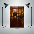 Painel Fotográfico Newborn Sala Com Lareira Natal 2.2x1.5mp17