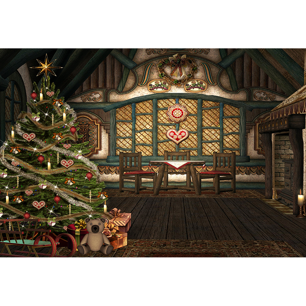 Painel Fotográfico Tecido Mesa De Natal 2.2x1.5mp1750