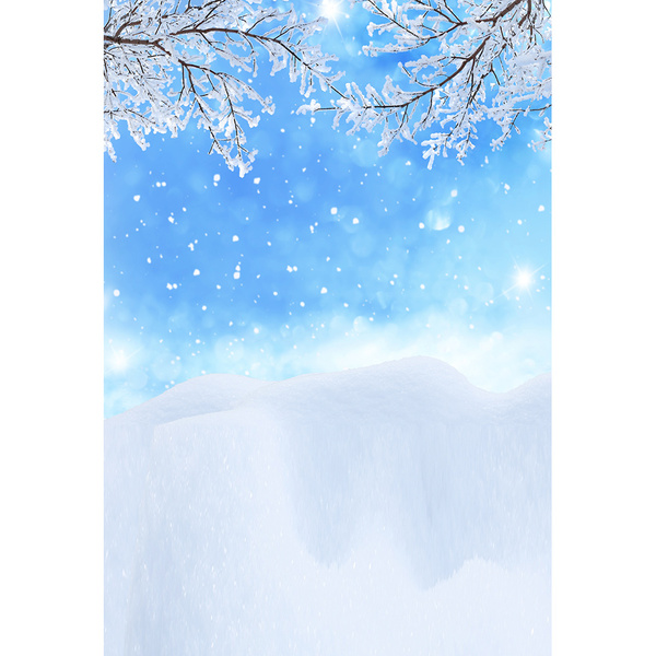 Painel Fotográfico Tecido Neve Natal 2.2x1.5mp1773