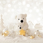 Painel Fotográfico Tecido Urso Branco 1.5x1.5mp1726