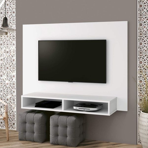 Painel Fox Para Tv Até 42" Branco Edn Móveis Cestaplus