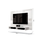 Painel Fox Tv 43 Polegadas 2 Nichos "florença" Branco